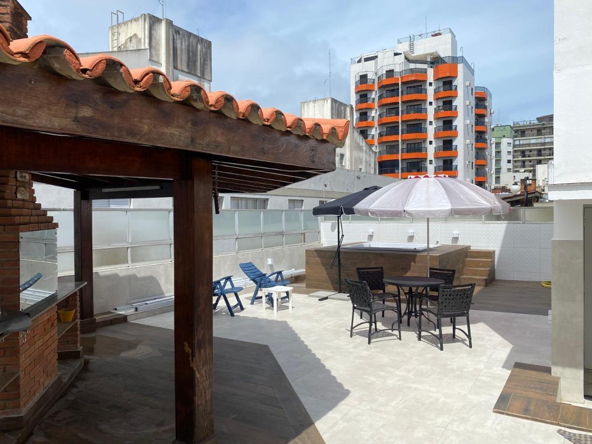 Cobertura Guaruja Apto Com Jacuzzi E Churrasqueira Ngoại thất bức ảnh
