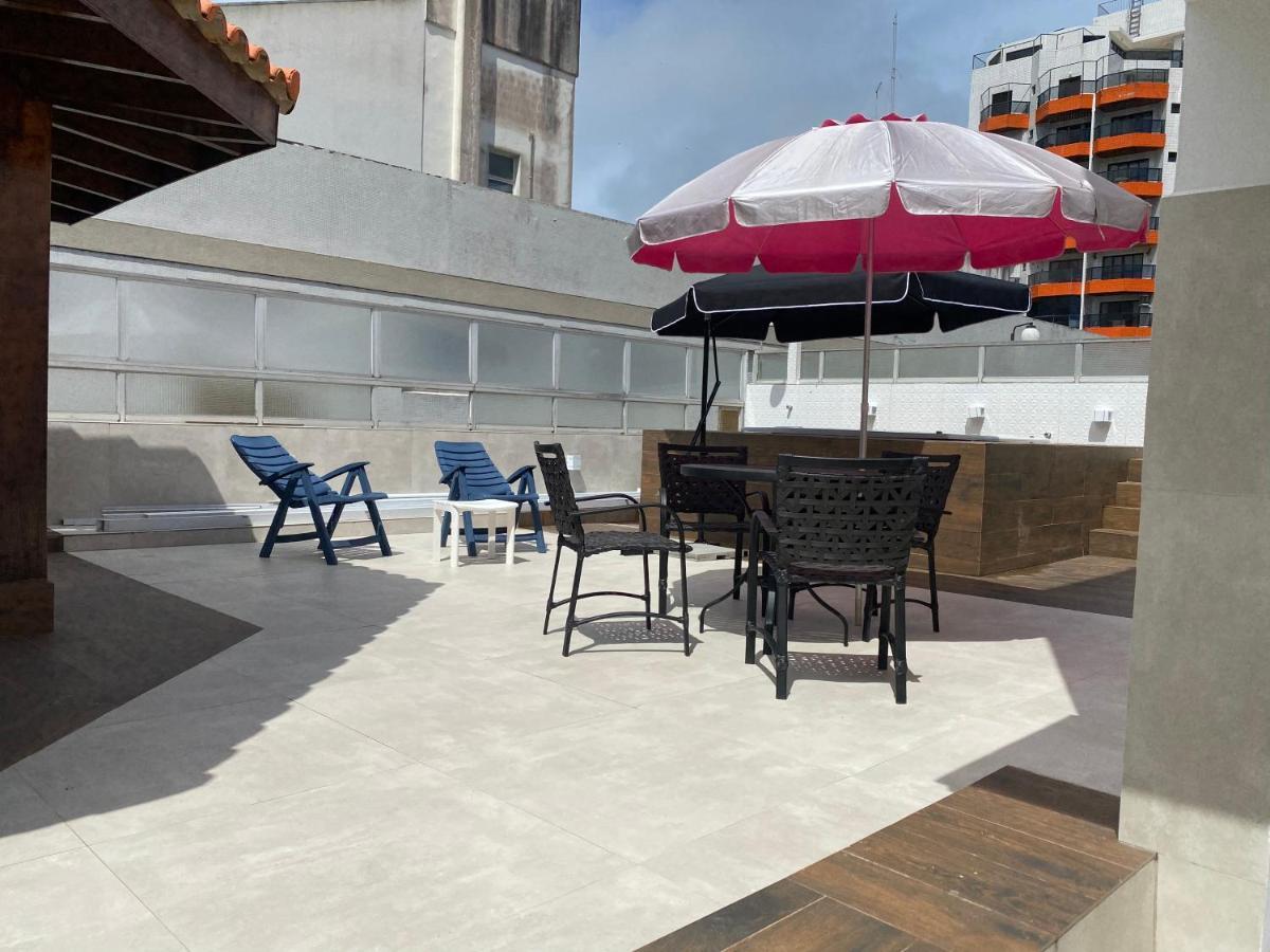 Cobertura Guaruja Apto Com Jacuzzi E Churrasqueira Ngoại thất bức ảnh