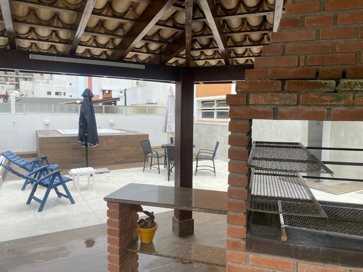 Cobertura Guaruja Apto Com Jacuzzi E Churrasqueira Ngoại thất bức ảnh