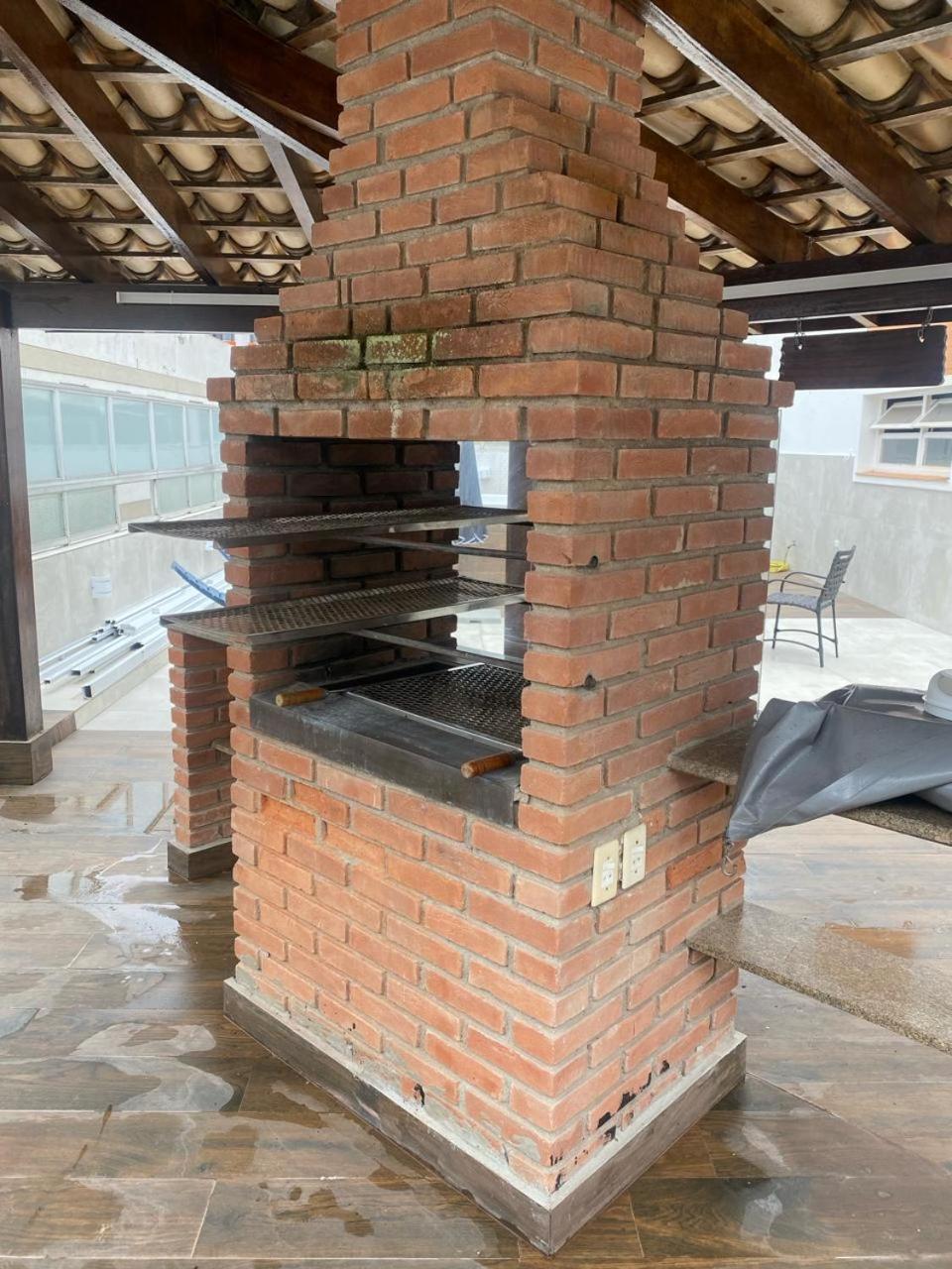 Cobertura Guaruja Apto Com Jacuzzi E Churrasqueira Ngoại thất bức ảnh